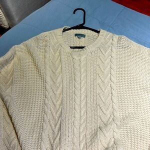 Sweater Weather Yet ? These two creme colored tops are one price - one BNWT  “L”